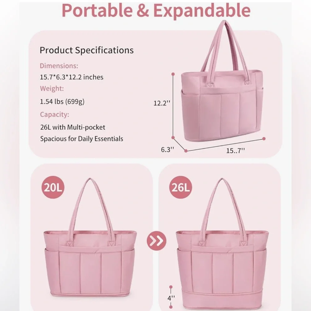 Wandering Nature Travel puffer soft computer Tote Bag - Picture 6 of 8